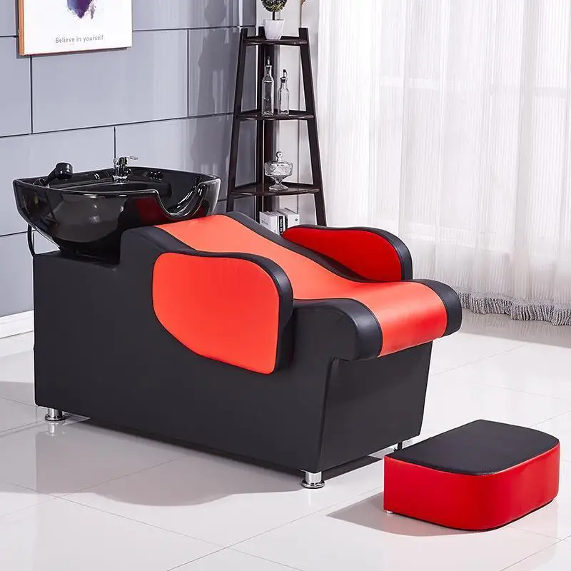 Макияж Cadeira Cabeleireiro красота кровать Lavacabezas парикмахер де Belleza мебель для волос Silla Peluqueria салон шампунь стул - Цвет: Version R