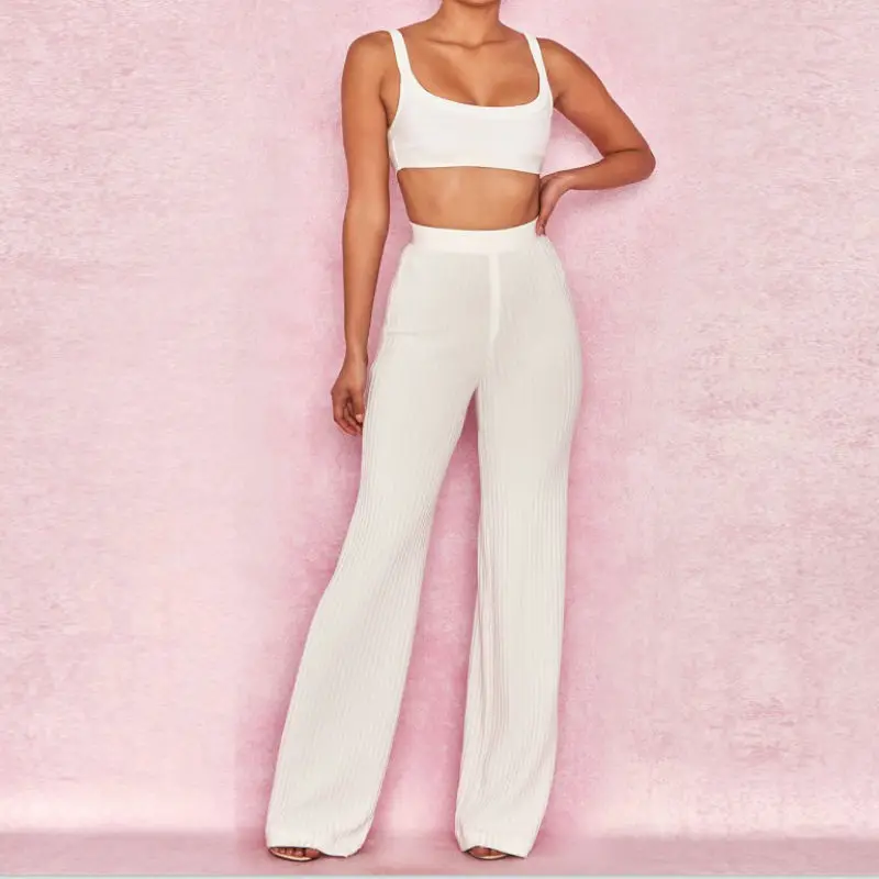 Женский Облегающий комбинезон adyce белый из двух предметов вечерний клубный