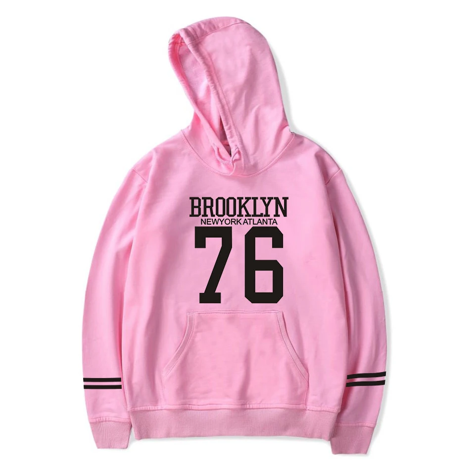 hooded Бруклин 76 толстовки Модные классные хип хоп для мужчин и женщин пуловер с капюшоном длинный рукав унисекс Харадзюку Толстовка спортивный костюм топы - Цвет: hooded