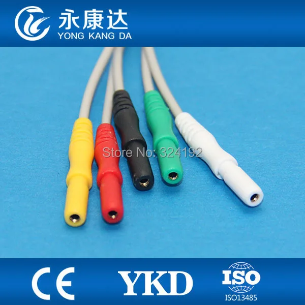 2 шт./упак. многофункциональные проводные электродвигатели для ЭКГ в стиле Din
