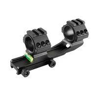 rifle accessories 25 430mm scope dual ring heavy duty riflescope mount with spirit bubble level for 20mm picatinny