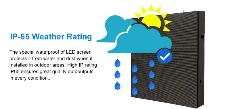 Goedkoop Teeho Outdoor Reclame Led Scherm Prijs Waterdichte Led-paneel P4 P5 P6 P8 P10 P16 Screen Ijzer Led Muur Video