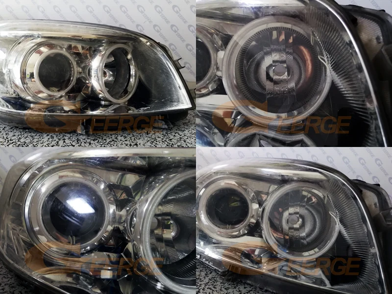 Для Toyota Rav4 2006 2007 2008 проектор фара отличная 4 шт. ультра яркий CCFL ангельские глазки комплект Halo Кольцо