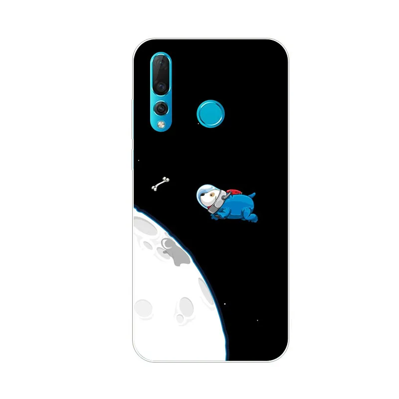 Чехол для huawei nova 4 силиконовый красивый рисунок собаки мягкая задняя крышка из