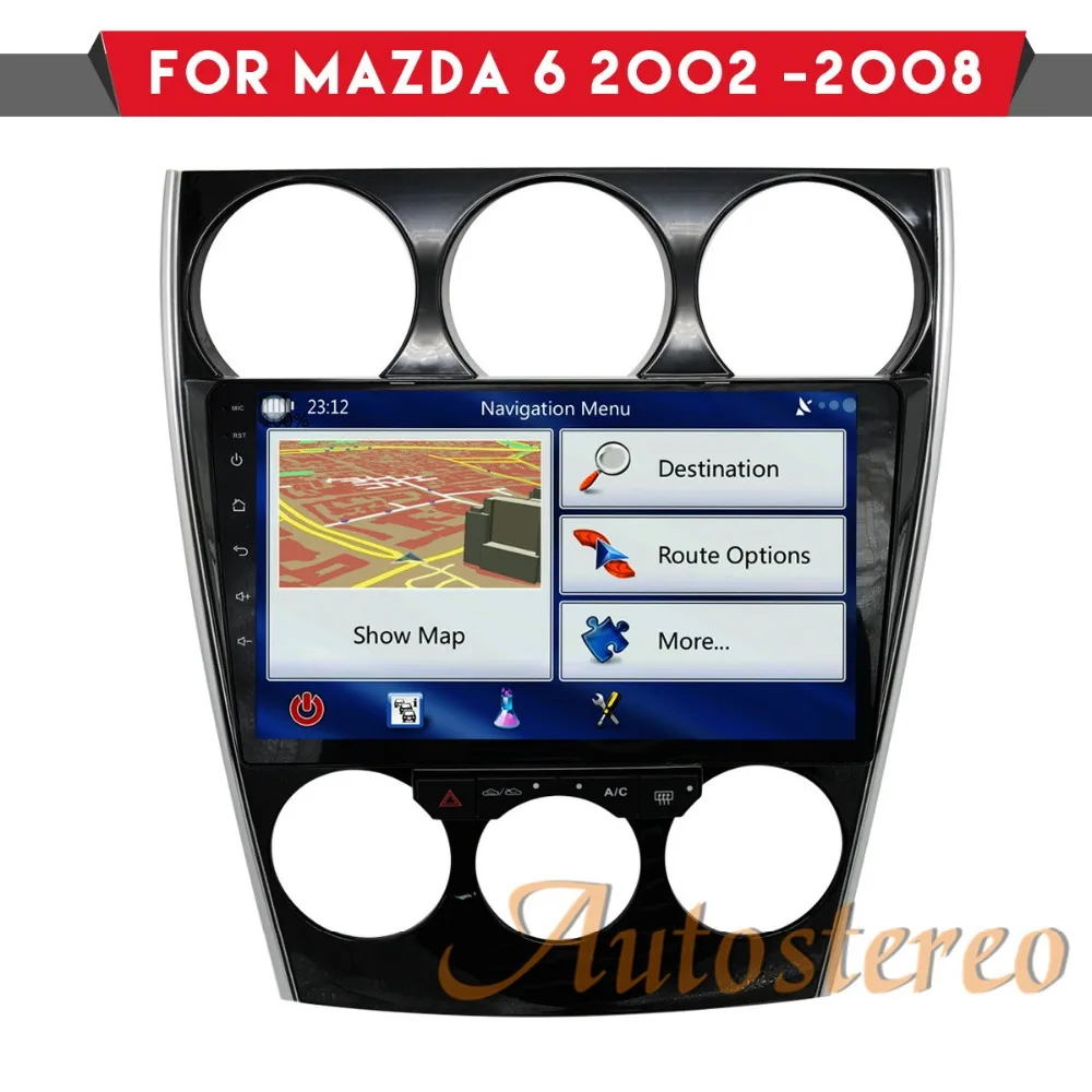 Автомобильный dvd-плеер на основе Android gps навигация для мазда 6 2002-2008 консоль Мультимедийная Система головное устройство радио магнитофон H
