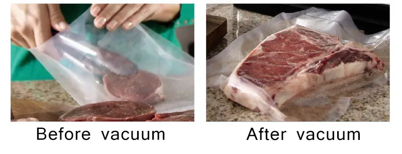 Вакуумные пакеты для пищевых продуктов, вакуумный упаковщик 12+ 15+ 17+ 20+ 25+ 28 см* 500 см, 6 рулонов/партия, кухонные вакуумные пакеты для хранения пищевых продуктов