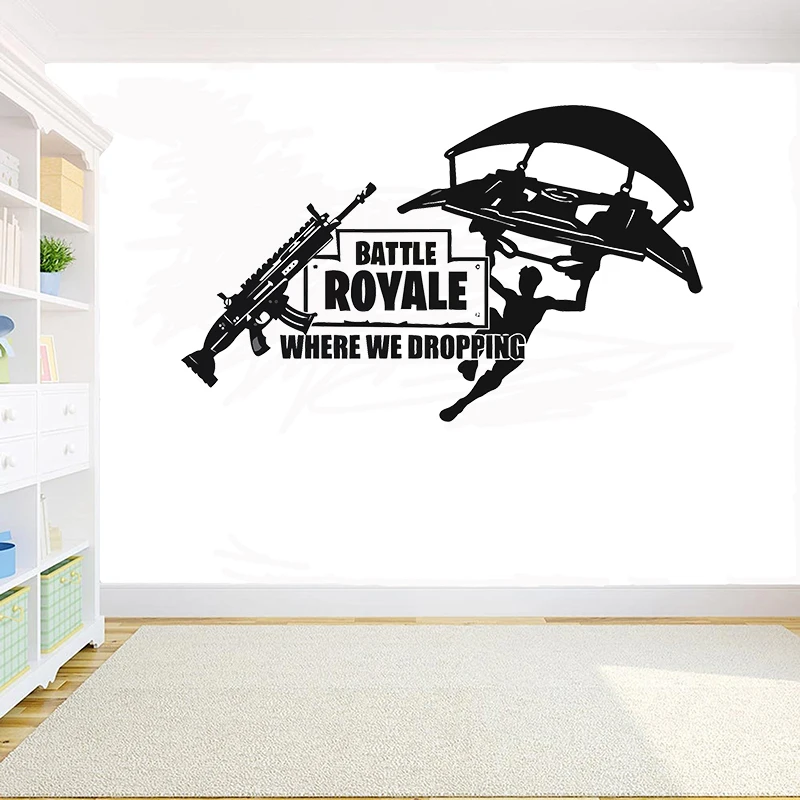 Индивидуальное украшение для спальни настенная наклейка Fortress PS4 X box Виниловая на