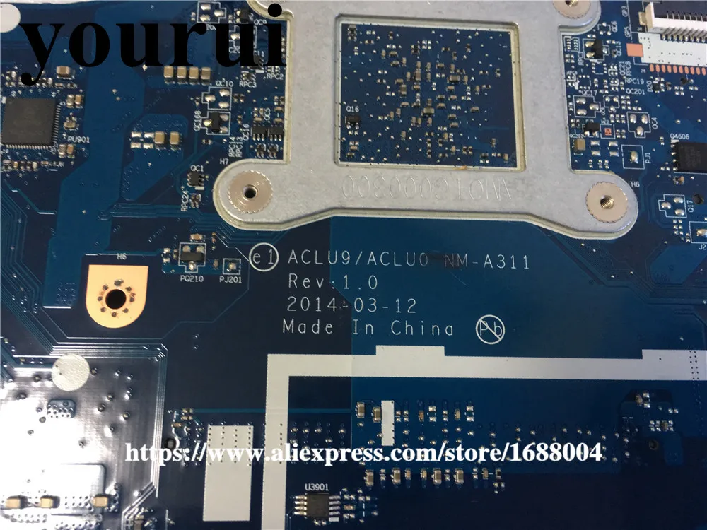 Абсолютно новый! ACLU9/ACLU0 NM-A311 для Lenovo G50 G50-30 материнская плата (с CPU N2840) Гарантия: 90