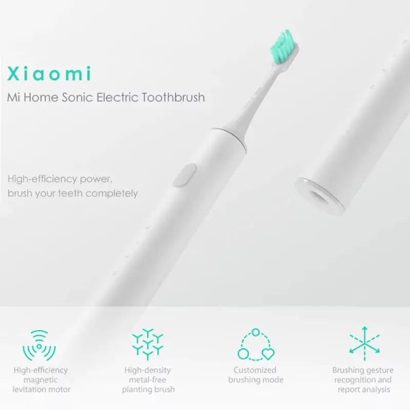 Оригинальная Xiaomi Mijia звуковая электрическая зубная щетка волна Xiaomi Mijia перезаряжаемая Водонепроницаемая звуковая электрическая зубная щетка управление приложением
