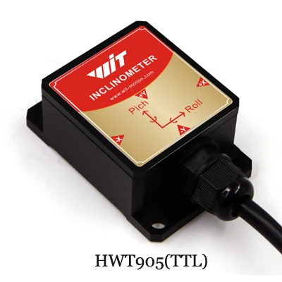 Высокоточный Инклинометр HWT905 акселерометр военного класса+ цифровой компас+ гироскоп, с температурной и магнитометровой компенсацией - Цвет: HWT905-TTL