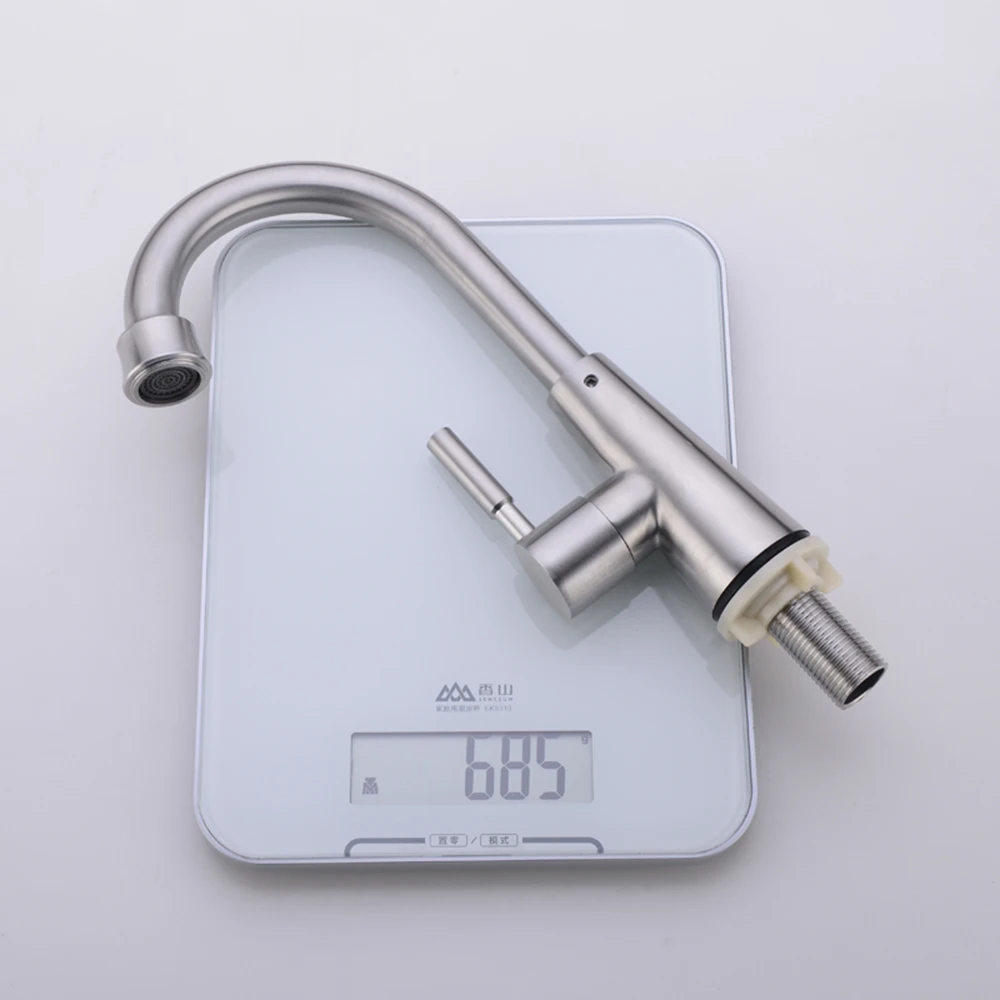 Смеситель для кухни из нержавеющей стали привести один кран раковины