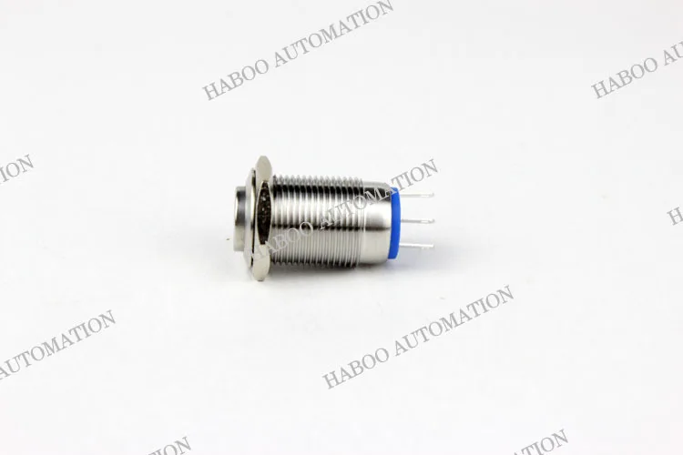 Высокоголовый диаметр 16 мм Мгновенный нержавеющий стальной кнопочный