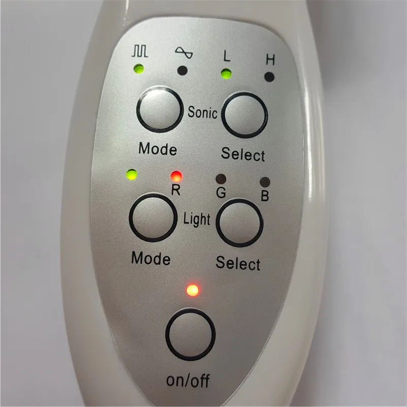 Новый цвет фотонный и ультразвуковой красивый портативный аппарат для ухода за