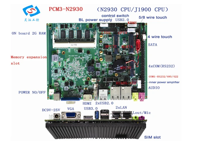 

Original for micro motherboard J1900 2.0GHZ 2GB RAM ITX Motherboard DDR3 Industrial Control Board