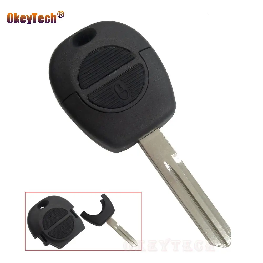 OkeyTech 2 кнопочный чехол для автомобильного ключа пульта Nissan Micra Almera Primera pathfinder