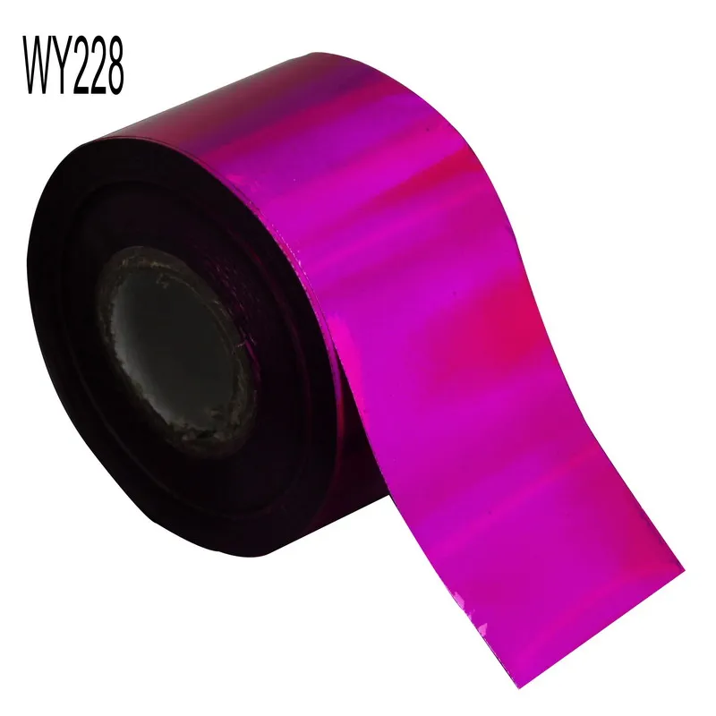 Розовый 120 м* 4 см стикеры 3D на ногти Nail Art Розовый Красный переводная Фольга для ногтей рулон УФ Гель-лак DIY украшения для маникюра принадлежности WY228 - Цвет: Розовый
