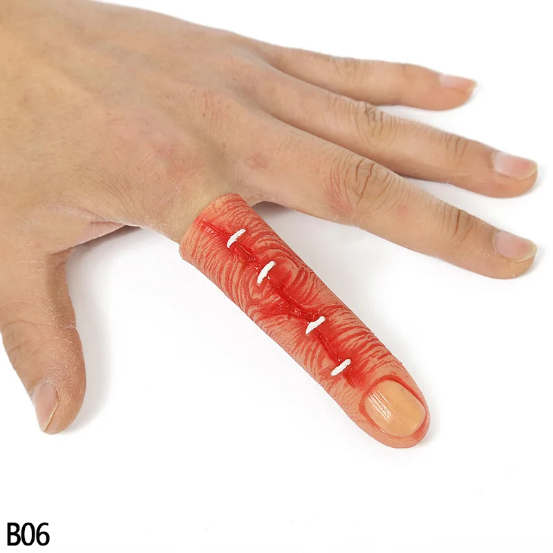 B06 DIY Кровавые Поддельные руки палец ноги сердце для хэллоуина украшения остаточные конечности реквизиты дом с привидениями вечерние ужас макет - Цвет: B06