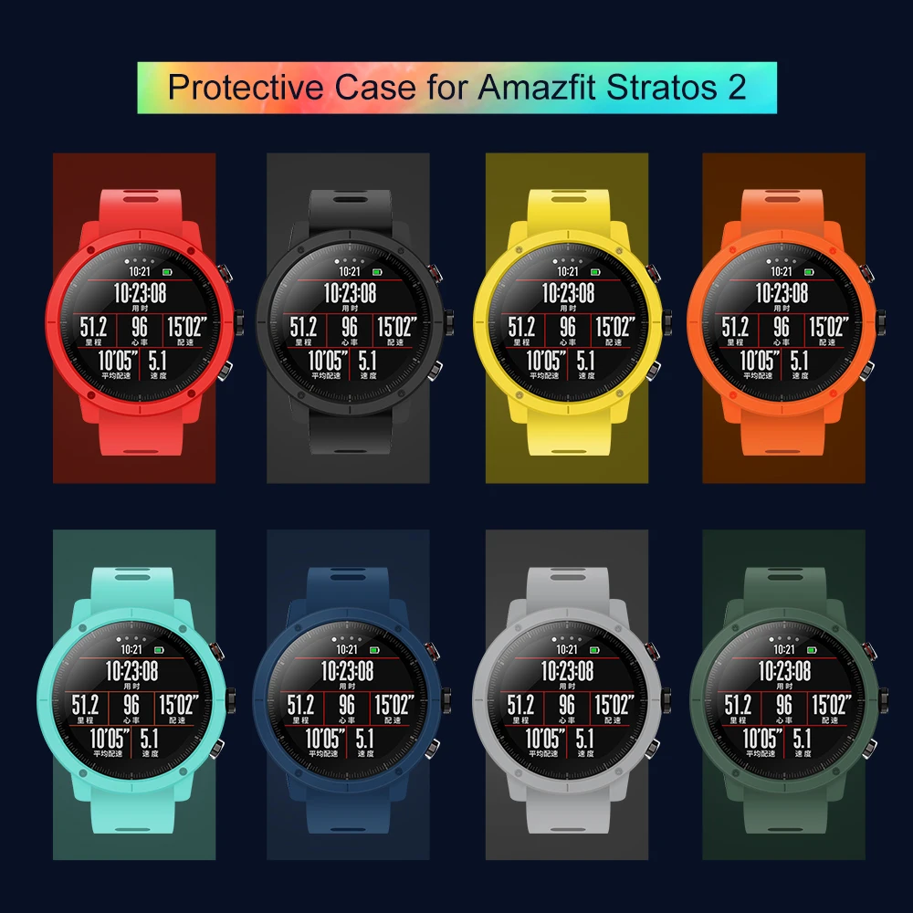 SIKAI чехол для часов Huami Amazfit Stratos 2 Аксессуары AMAZFIT s защитный чехол|Бамперы| |
