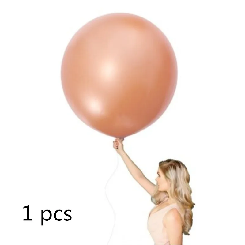 1pcs 36inch balloon 10 шт./лот воздушные шары с конфетти цвета розовое золото 10 дюймов красное вино латексный шар свадебное украшение с днем рождения принадлежности для вечеринки воздушный шар - Цвет: 1pcs 36inch balloon