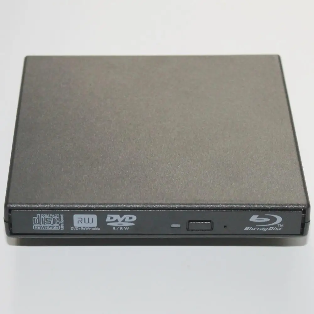 Черный тонкий внешний USB 2 0 Корпус чехол для 12 7 мм SATA CD DVD горелки оптический