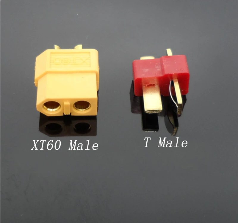 5PCS T Plug to XT60 Converter Lipo Battery ESC Motor Connector Adapter DIY Spare Parts for RC Aircraft Boat Car Model | Игрушки и хобби