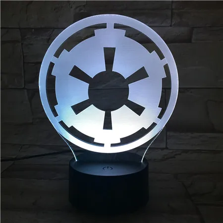 

Abstract wheel 3D Optical Table Light Mood Lamp Touch & Remote Control 7 Colors Change Home Light Novelty Kids Gift 3D-351