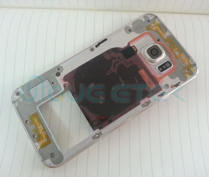 OEM S6 среднее шасси задняя средняя рамка крышка корпуса + NFC для Samsung GALAXY G920 / Edge G925