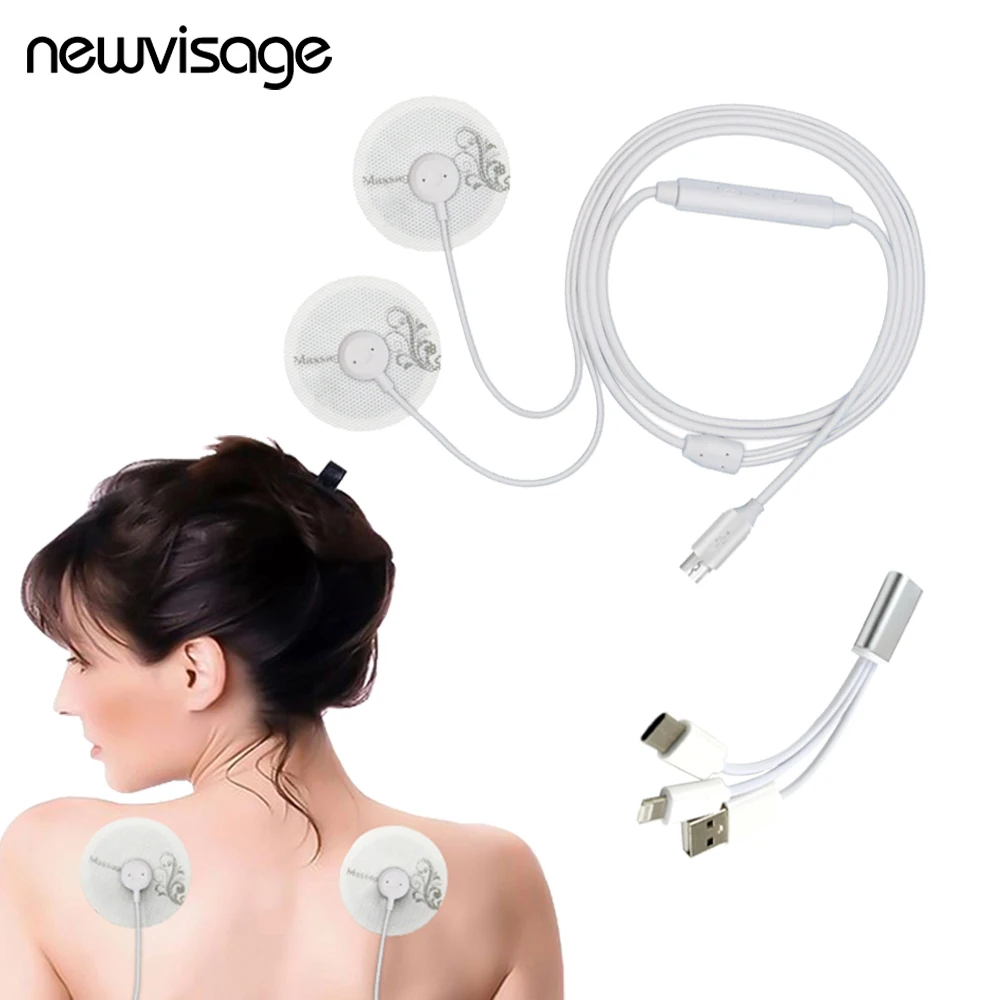 

Мини-массажер EMS с питанием от мобильных устройств, электронный импульсный электродный стимулятор мышц, стимуляция мышц