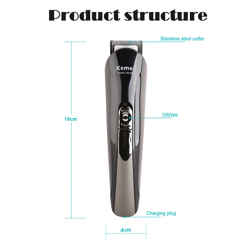 Electric clipper kemei hair barber trimmer electric shaver beard men shaving machine cutting nose | Бытовая техника