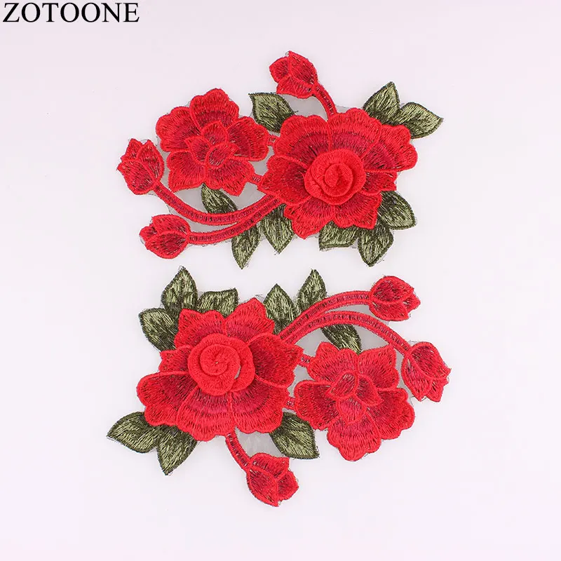 ZOTOONE Фламинго нашивки в виде розы для костюмы аппликации гладить на череп