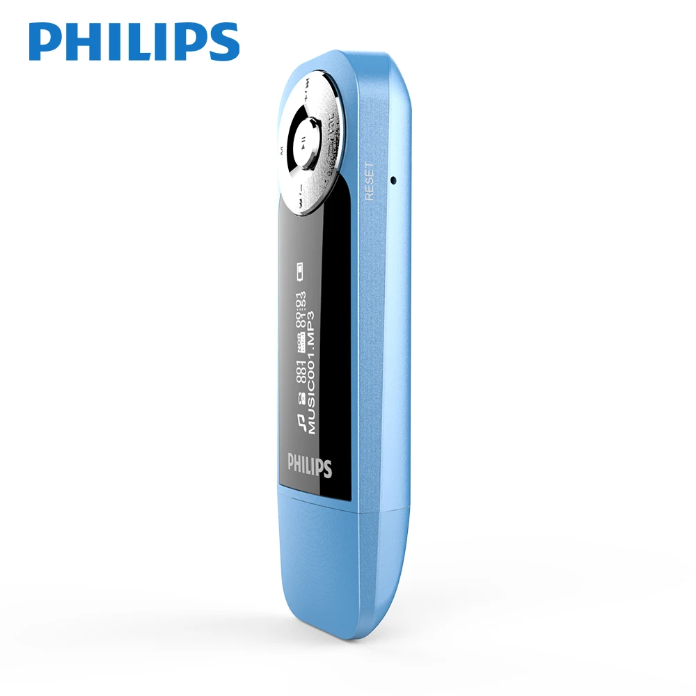 PHILIPS SA1208 мини MP3 плеер с зажимом и 28 часами воспроизведения Li battey для учебы отдыха