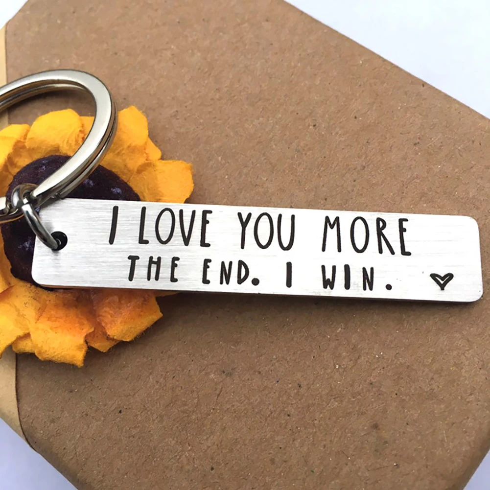 Брелок для ключей с надписью I LOVE YOU MORE|Брелоки| |