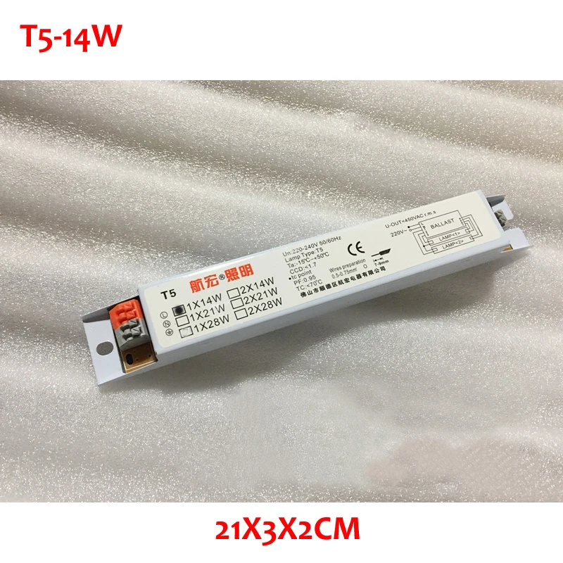 

1Pc 220-240V AC 14W Wide Voltage T5 Electronic Ballast Fluorescent Lamp &amp Neon Lamp Ballasts 50/60HZ