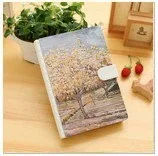 Orchard bloom Творческий Цветочный язык жизни тетрадь магнитные кнопки винтажное искусство корейский Толстый Дневник Блокнот план планировщик персональный органайзер записная книжка - Цвет: Orchard bloom