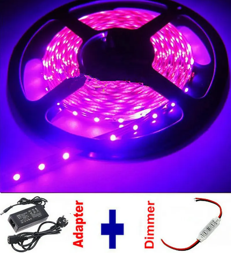 5 м 300 светодиодов 5050 LED SMD полоса розовый свет 60 светодиодов/метр не