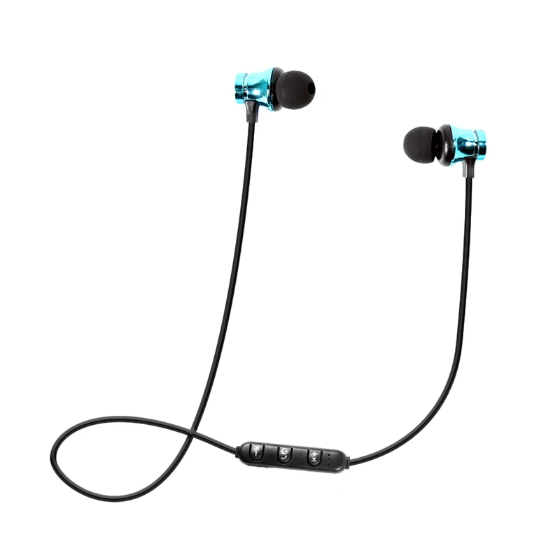 Bluetooth наушники, беспроводная гарнитура, стерео Ecouteur Auriculare Fone de ouvido, Спортивные Беспроводные наушники для Meizu, Xiaomi, iPhone - Цвет: Blue