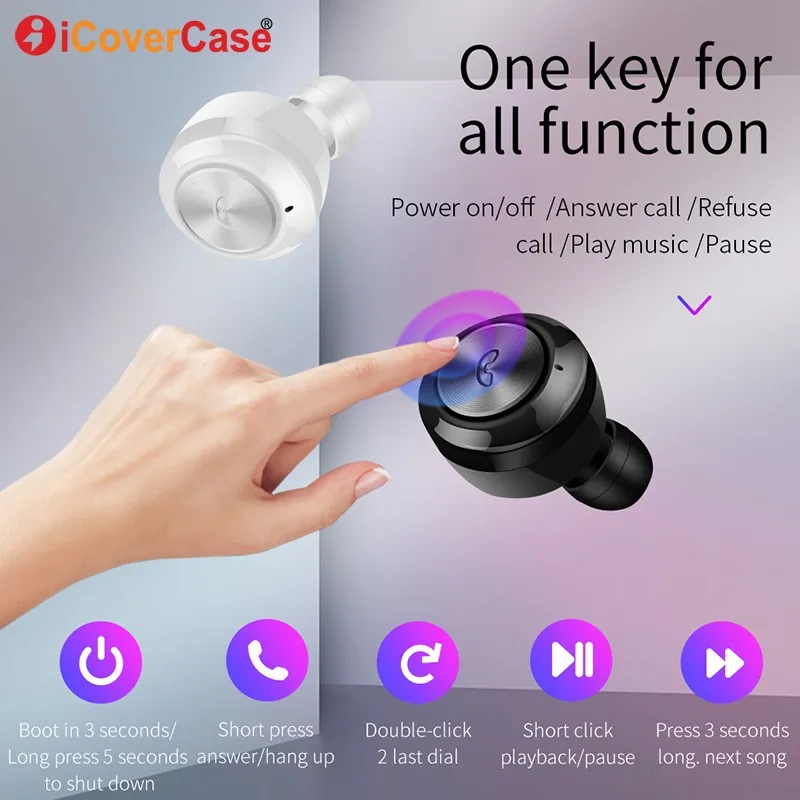Bluetooth наушники для huawei Honor Play note 10 V20 V10 V9 V8 9n 9i P smart+ plus, беспроводные наушники-вкладыши, чехол для наушников