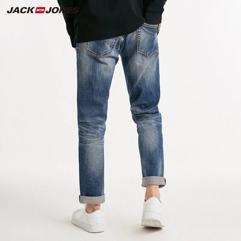 JackJones мужские осенние темно цветные тонкий обтягивающий прилегающий джинсы