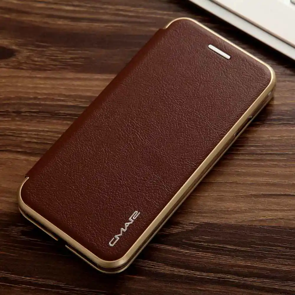Коричневый Флип-чехол для iPhone 6 S 7 8 iPhone X XS Max XR 11 Pro Max роскошный кожаный держатель для карт чехол для iPhone 6 S 7 8 Plus чехол-кошелек - Цвет: Коричневый