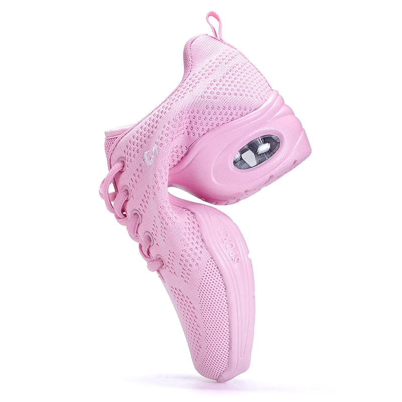 Женские сетчатые балетки дышащие Танцевальные Кроссовки легкая женская обувь