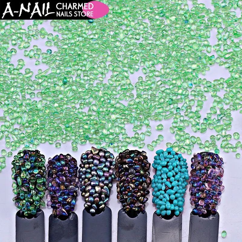 15 г/jar 10 мл Хамелеон 12 Цветов камень для 3D УФ гель Nail горный хрусталь небольшой