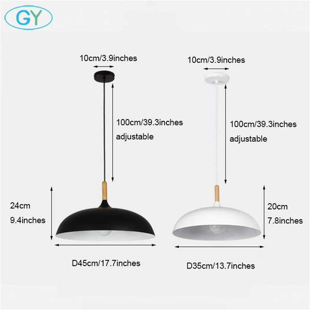 Modern D35cm D45cm Big large project pendant lights Nordic office restaurant store industrial lamp quality led | Лампы и освещение