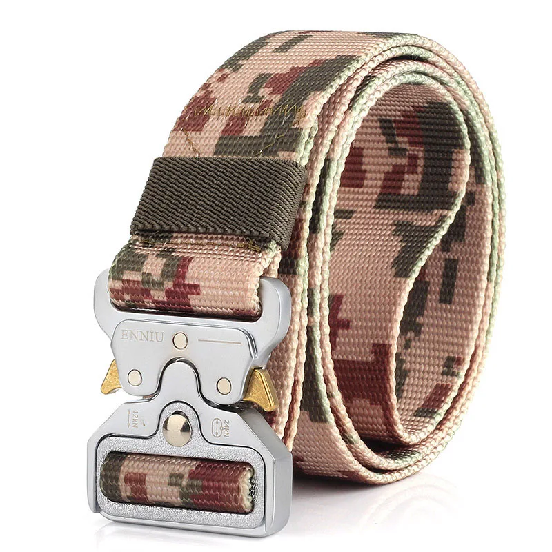 City Camouflage Быстросъемные уличные тактические ремни сверхмощный пояс для кемпинга, альпинизма, тренировочный регулируемый поясной ремень, спортивный военный армейский пояс - Цвет: City Camouflage