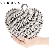 Sekusa PU модные женские туфли вечерняя сумочка; BS010 цветок из бисера маленький день сцепления вечерняя сумочка; BS010 с цепью плеча Сумки