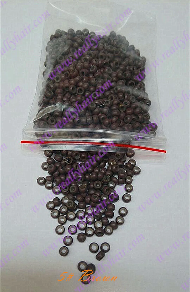 1000 штук упак. блонд силиконовый микро нано шарик с силиконовой линией для