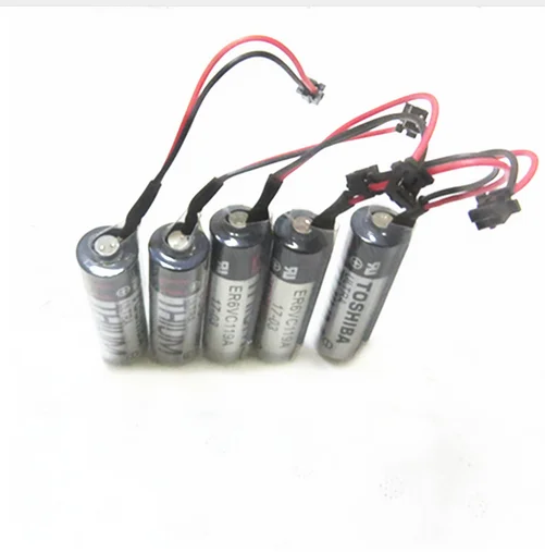 Для 5 шт./лот 100% оригинал Новинка для TOSHIBA ER6V ER6VC119A 3 6 в 2000 мАч PLC батарея с черной