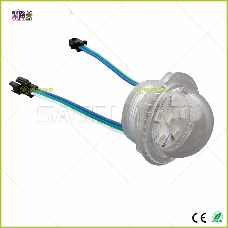 

36mm Diameter super bright DC12V 2903IC 6LEDs SMD 5050 RGB Pixel Light LED Modules WP IP68 For Advertising Board Display Windows