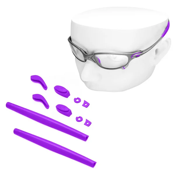 Purple RubberKit OOWLIT резиновые наборы носоупоры и ушные вкладыши для солнцезащитных очков Джульетты - Цвет линз: Purple RubberKit