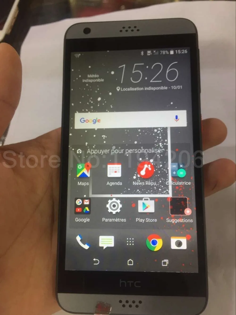 htc Desire 530 разблокированный 5,0 дюймов 16 Гб rom 1,5 Гб ram 8MP камера LTE Snapdragon 210 одна SIM сенсорный экран для телефона