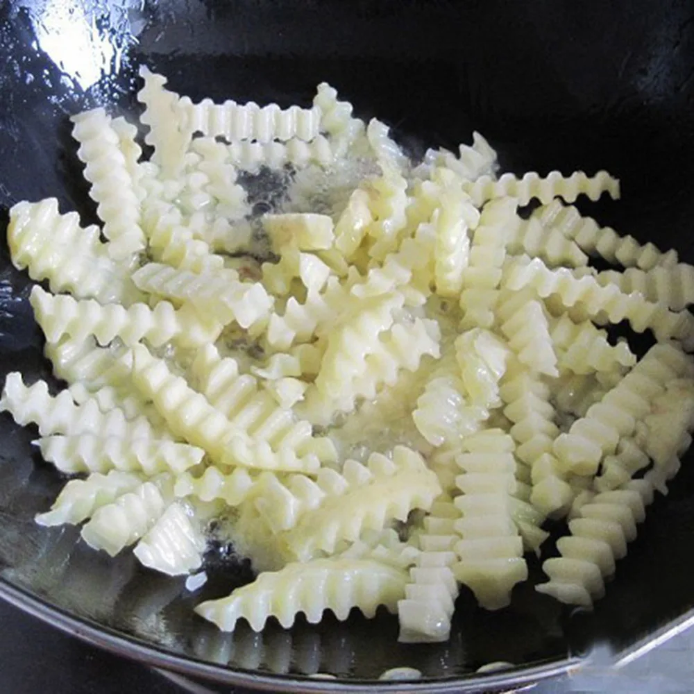 Волнообразный резак из твердой древесины волнообразный вощеного мыла для овощей